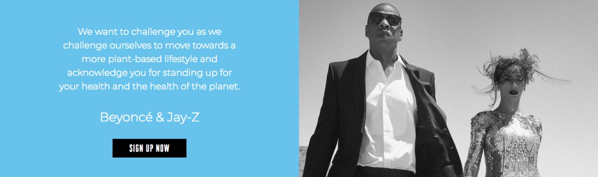 JAY-Z and Beyoncé's challenge: move toward a more plant-based lifestyle