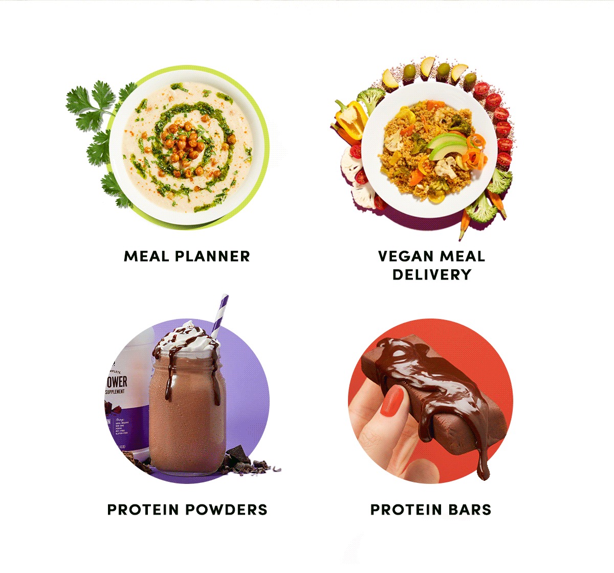 The 22 Days range: Meal Planner, Vegan Meal Delivery, Protein Powders, Protein Bars