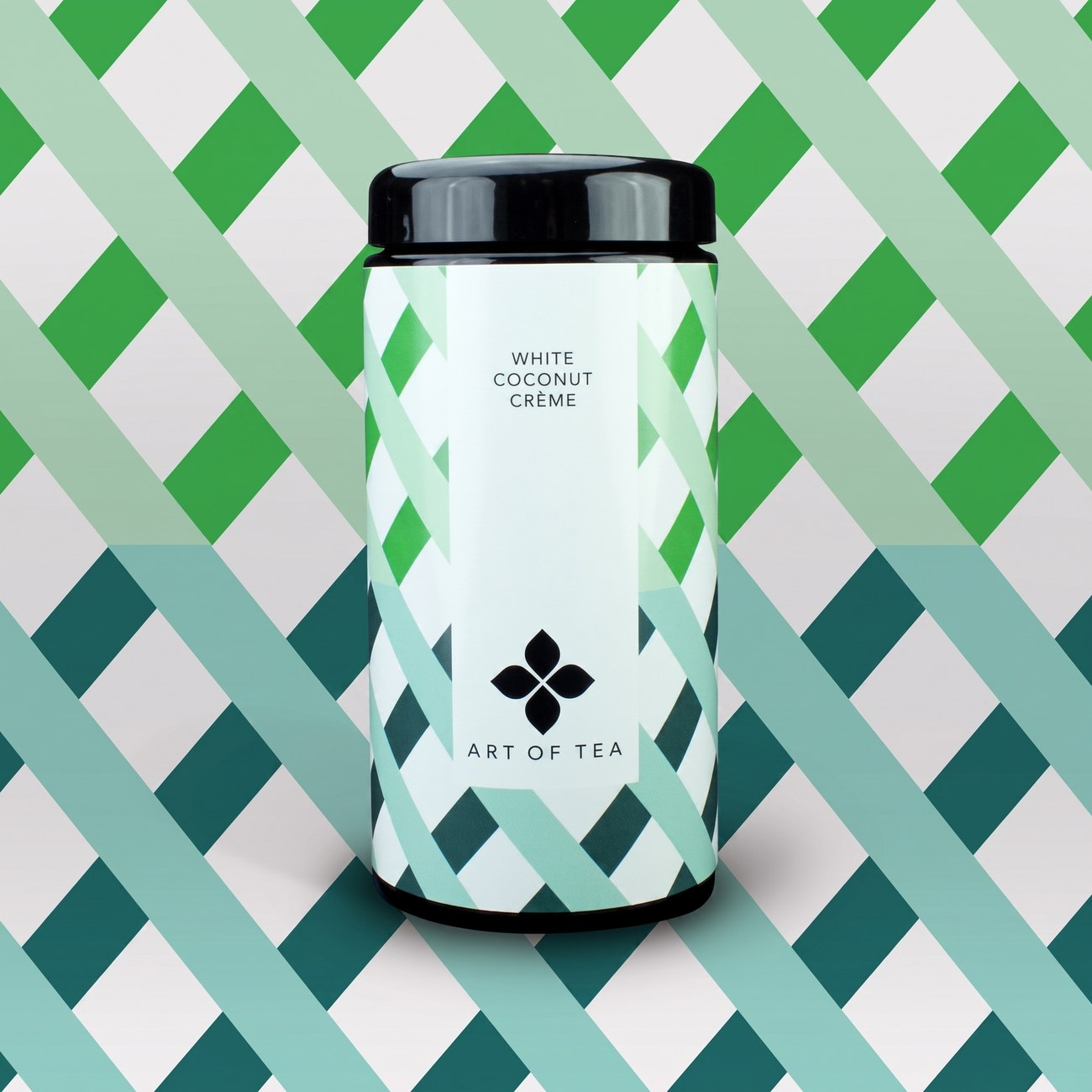 White Coconut Crème — lattice pattern